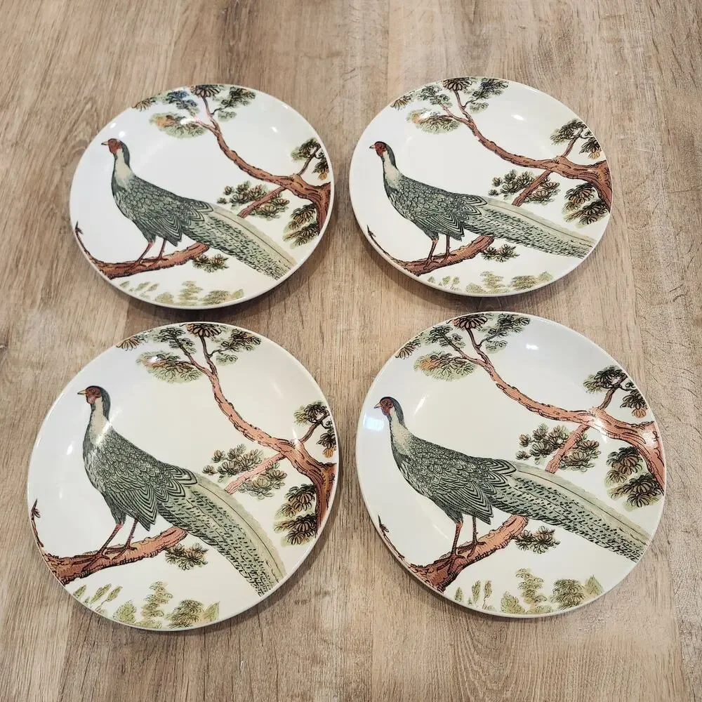 Pottery Barn Pheasant Bird Ceramic Plate 9